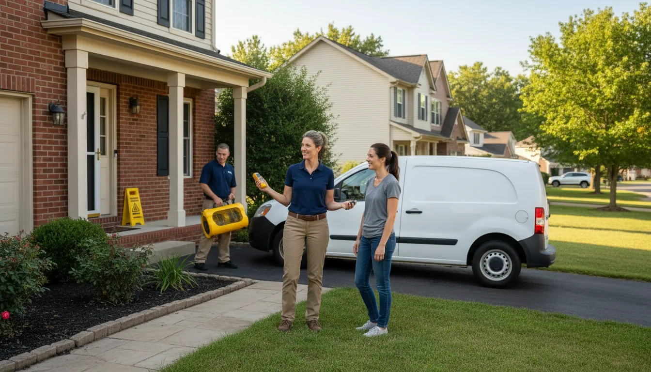 Residential water damage restoration in Tuscarora, PA